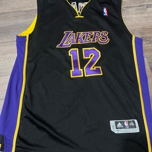 Adidas Black and Purple Lakers Jersey XXL Howard 12